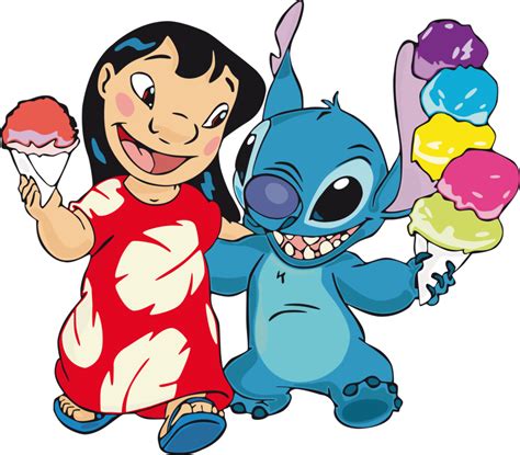 Lilo and Stitch Friendship Ice Cream Hawaiian Adventure PNG | PNG All