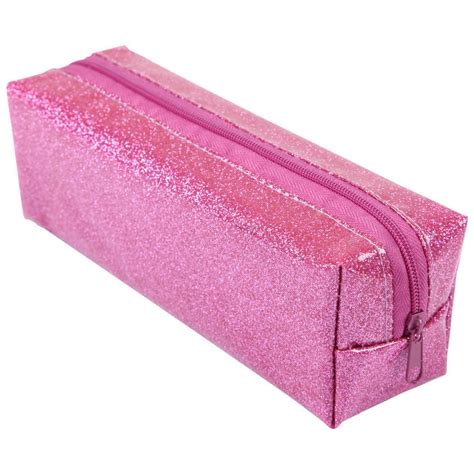 Glitter Barrel Pencil Case - Pink | BIG W