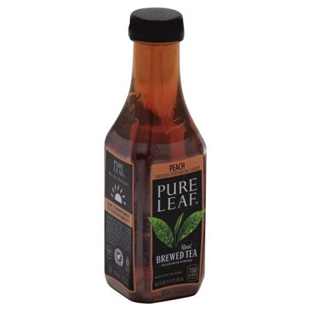 Lipton Pure Leaf Peach Iced Tea 18.5 fl. oz. Bottle - Walmart.com