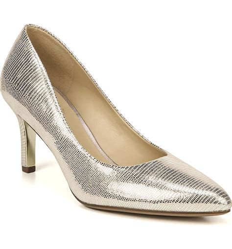 Natalie Pump in Silver Lizard Leather NATURALIZER (Wide Width) Price: $99.95 - Free Shipping ...