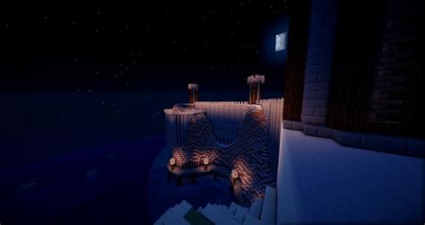 castle in the snow. Minecraft Map