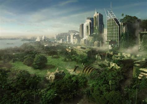 DeviantArt: More Like Green City by Aeflus | Post apocalyptic city, Apocalypse world, Post ...