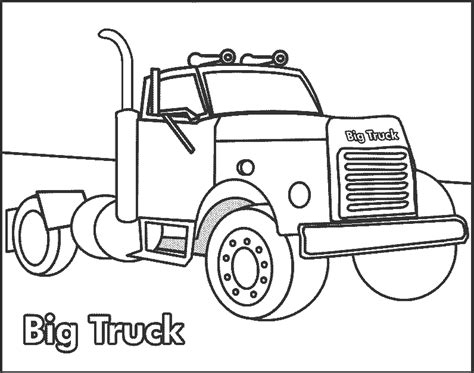 Big Trucks Coloring Pages - Coloring Home