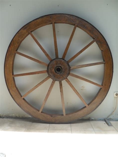 Henry Antique Collections: Large Antique Wooden Wagon Wheels