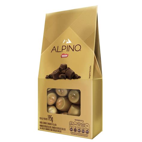 Chocolate Alpino Bombons Sortidos Natal 195g - Pague Menos