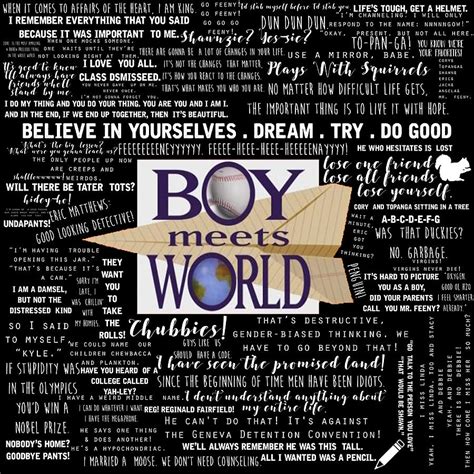 Boy Meets World Memorable Quotes Poster boy Painting by Amy Knight | Pixels