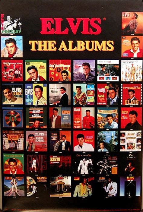 Elvis Presley Album Covers Poster 22x34 | Elvis presley, Elvis presley albums, Elvis