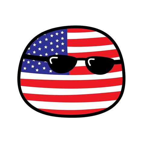 Создать мем "кантриболз америка арт, usaball png, america countryball png" - Картинки - Meme ...