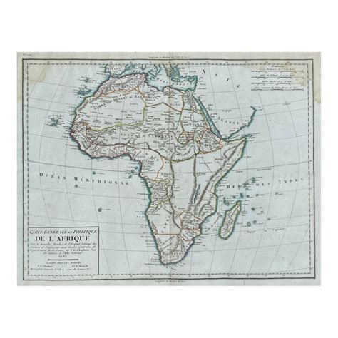 Antique Map of Africa | Chairish