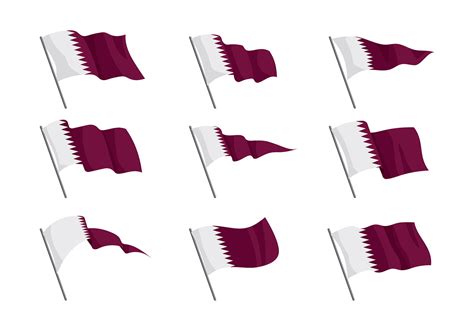 Qatar Flag Vector Art, Icons, and Graphics for Free Download