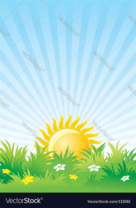 Sunny day background Royalty Free Vector Image