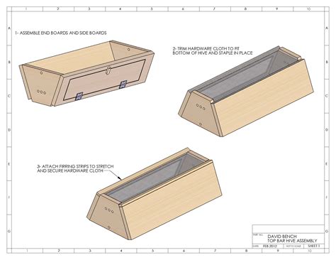 Top Bar Hive Plans – David Bench – Wasatch Beekeepers Association