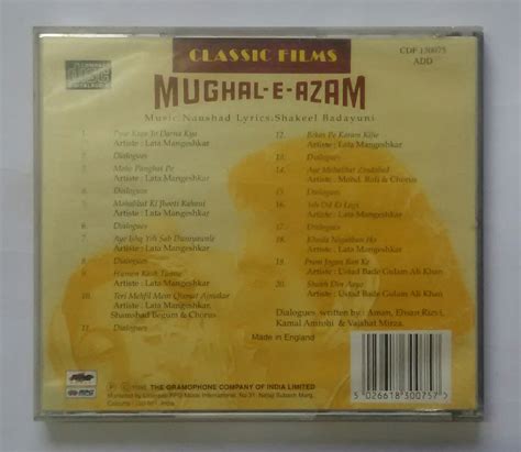 Mughal - E - Azam " Songs & Dialogues " – AVDigital