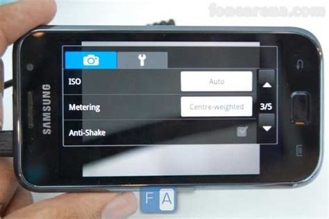 Photos : Samsung Galaxy S Camera Options
