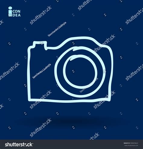 Cartoon Flat Icon Camera Stock Vector (Royalty Free) 590029622 | Shutterstock