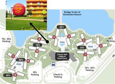 Pop Century Resort Map