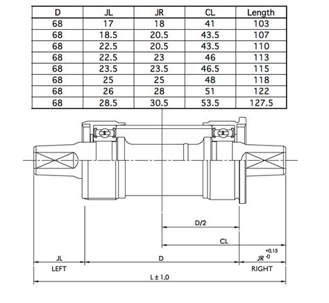 Cromo Steel ISO Square Taper Bottom Bracket Omni Racer ...