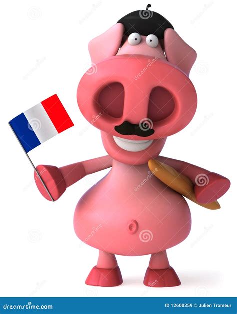 French Pig Royalty Free Stock Images - Image: 12600359