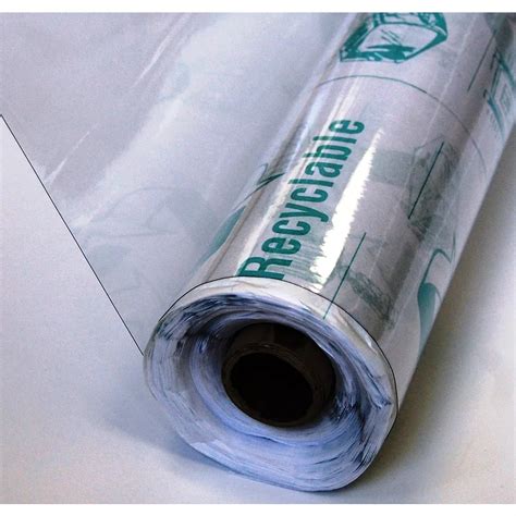 PCT Vinyl 4 1/2 ft. x 75 ft. Clear 12 mil Deluxe Multipurpose Vinyl ...