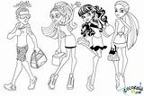 Monster High Travel Scaris Coloring Pages  Free sketch template