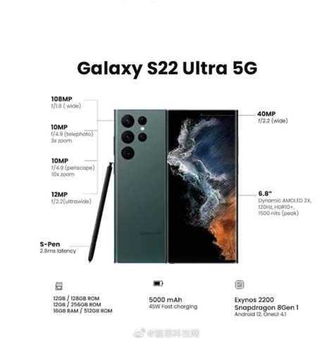 Galaxy S22 Ultra 5Gの仕様書がリーク〜カメラなど詳細が明らかに - iPhone Mania