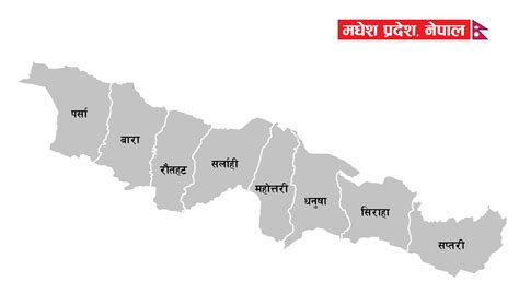 Map of Madhesh Province Nepal | Clipart Nepal