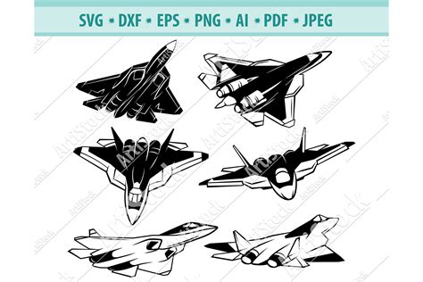 Jet Fighter Svg, Stealth Jet Fighter Png, Air Force Dxf, Eps (523102 ...