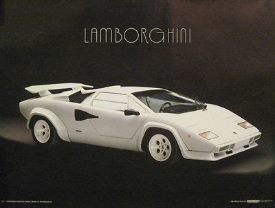 Vintage Lamborghini Countach Poster 1986 | #243446493