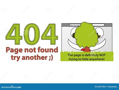 Funny Error 404 - Page Not Found Stock Image - Image: 32277061