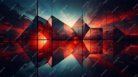 Premium AI Image | A futuristic and dynamic abstract architecture scene