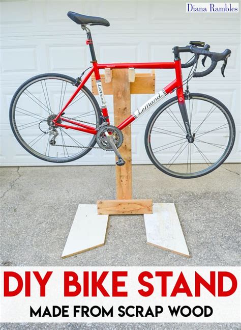 DIY Bicycle Repair Stand from Scrap Wood Tutorial