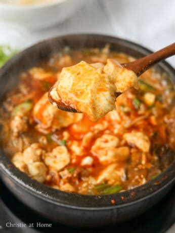 Quick & Easy Sundubu Jjigae (Korean Soft Tofu Stew) - Christie at Home