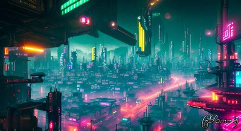 Cyberpunk cityscape by Vance1976 on DeviantArt