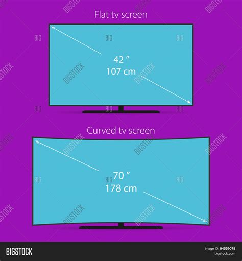 Two Types Tv Screen Vector & Photo (Free Trial) | Bigstock