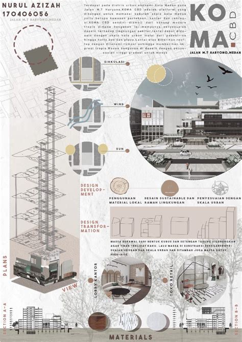 Presentation board / poster | Presentation board design, Architecture ...