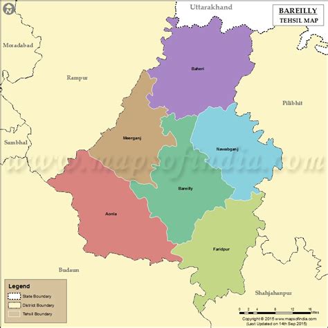 Bareilly Tehsil Map