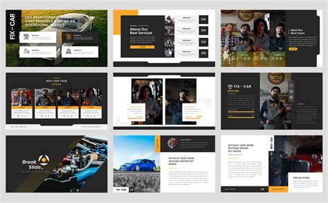 Car Repair Service PowerPoint Template