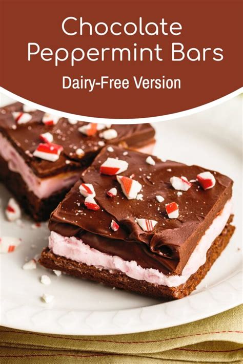 Dairy-Free Chocolate Peppermint Bars Recipe