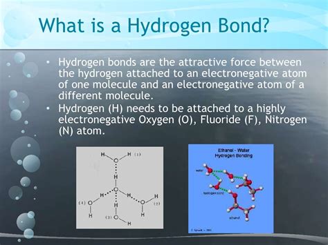 Hydrogen bonding