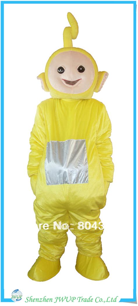 Newest Yellow Teletubby Mascot Costume Cartoon Costume Best Quality for Adult Free Shipping-in ...