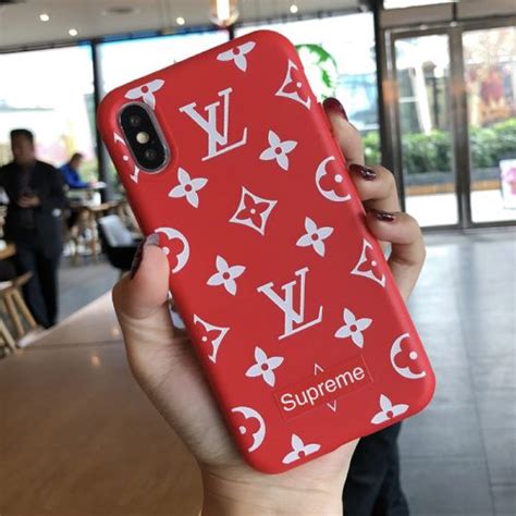 LV Supreme Phone Case For iPhone XS iPhone 6 7 8 Plus Xr X Xs Max | Yescase Store