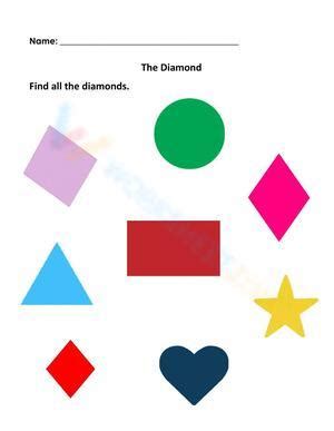 Diamond worksheets