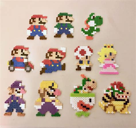 Super Mario Characters - PERLER BEADS by Yoshi12287 on DeviantArt