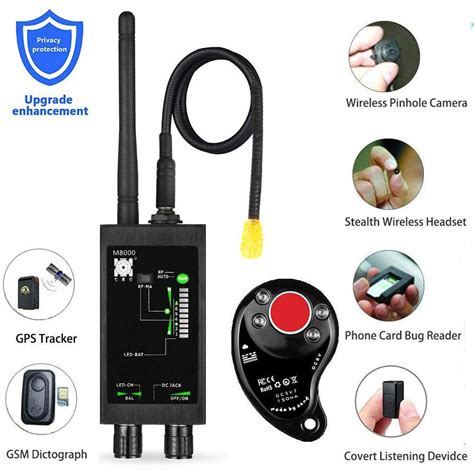 M8000 Radio Anti-Spy Detector GSM RF Signal Auto Tracker Detectors GPS ...