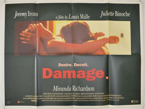 Damage - Original Cinema Movie Poster From pastposters.com British Quad Posters and US 1-Sheet ...