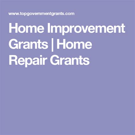 Home Improvement Grants | Home Repair Grants | Home repair, Home ...