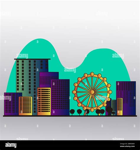 City skyline of London Stock Vector Image & Art - Alamy