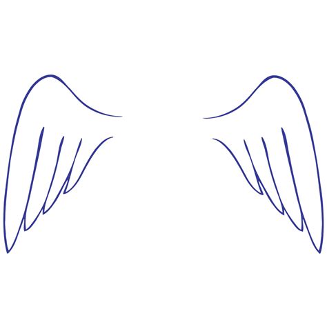 Simple Angel Wings PNG, SVG Clip art for Web - Download Clip Art, PNG Icon Arts