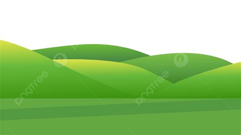 Hill Forest Landscape Vector Hd Images, Green Hill Gradient Landscape ...