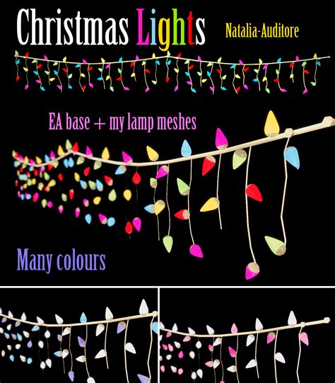 CHRISTMAS LIGHT | Sims 4, Christmas lights, Sims 4 toddler